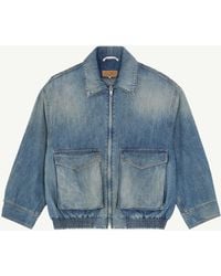 MM6 by Maison Margiela - Denim Jacket With Flap Pockets - Lyst