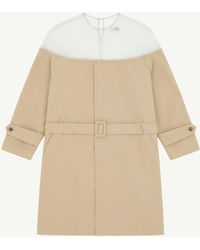 MM6 by Maison Margiela - High-Cut Cotton Trench Dress - Lyst