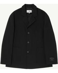 MM6 by Maison Margiela - Wool Blend Suit Jacket - Lyst