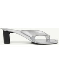 MM6 by Maison Margiela - Anatomic Leather Flip Flop Mules - Lyst