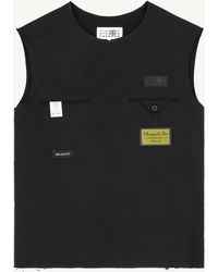 MM6 by Maison Margiela - Reversed Sleeveless Shirt - Lyst
