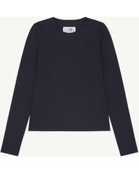 MM6 by Maison Margiela - Lycra Jersey Long-Sleeve Top - Lyst