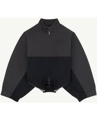 MM6 by Maison Margiela - Mirrored Two-Tone Zip Jacket - Lyst