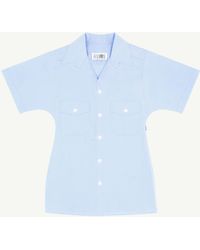 MM6 by Maison Margiela - Tailored Poplin Shirt - Lyst