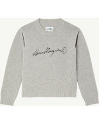 MM6 by Maison Margiela - Handwritten Knit Jumper - Lyst