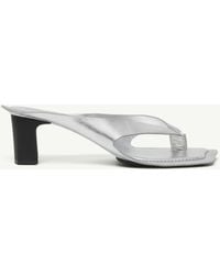 MM6 by Maison Margiela - Anatomic Leather Flip Flop Mules - Lyst