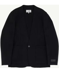 MM6 by Maison Margiela - Single-Breasted Wool Jacket - Lyst