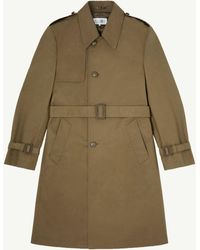 MM6 by Maison Margiela - Coated Cotton Trench Coat - Lyst