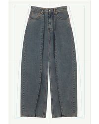 MM6 by Maison Margiela - Jean Ample, Femme, Taille - Lyst