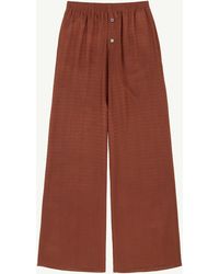 MM6 by Maison Margiela - Viscose Blend Jacquard Trousers - Lyst