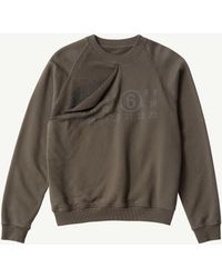 MM6 by Maison Margiela - Double Layer Sweatshirt - Lyst