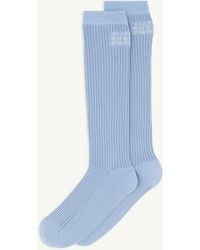 MM6 by Maison Margiela - Rib Knee-High Socks - Lyst