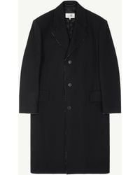 MM6 by Maison Margiela - Wool Felt Single-Breasted Coat - Lyst
