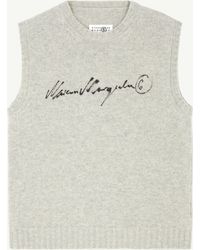 MM6 by Maison Margiela - V-Neck Gilet - Lyst