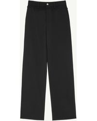 MM6 by Maison Margiela - Tailored Trousers With Denim Waistband - Lyst