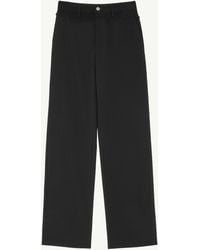 MM6 by Maison Margiela - Tailored Trousers With Denim Waistband - Lyst