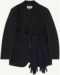 MM6 by Maison Margiela - Wool-Blend Blazer With Gloves - Lyst