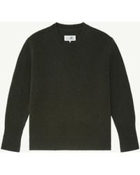 MM6 by Maison Margiela - Wool Crew Neck Jumper - Lyst