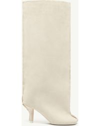 MM6 by Maison Margiela - Suede Anatomic Tube Boots - Lyst