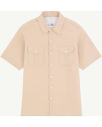 MM6 by Maison Margiela - Fused Poplin Short-Sleeve Shirt - Lyst