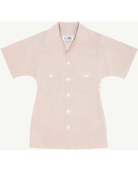 MM6 by Maison Margiela - Tailored Poplin Shirt - Lyst