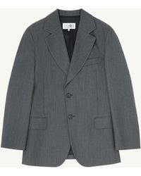 MM6 by Maison Margiela - Wool Cotton Tailoring Suit Jacket - Lyst