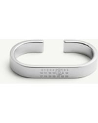 MM6 by Maison Margiela - Palladium Double Numeric Ring - Lyst