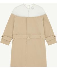 MM6 by Maison Margiela - High-Cut Cotton Trench Dress - Lyst