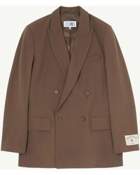 MM6 by Maison Margiela - Wool Blend Suit Jacket - Lyst