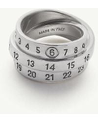 MM6 by Maison Margiela - Triple Logo Numeric Signature Ring - Lyst