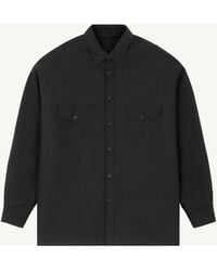 MM6 by Maison Margiela - Reversible Wool Blend Shirt - Lyst