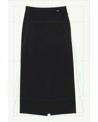 MM6 by Maison Margiela - Long Wool Blend Skirt - Lyst