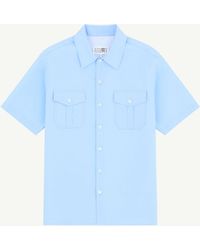 MM6 by Maison Margiela - Fused Poplin Short-Sleeve Shirt - Lyst