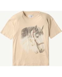 MM6 by Maison Margiela - Horse Portrait T-Shirt - Lyst
