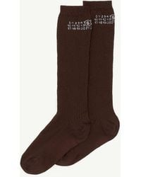 MM6 by Maison Margiela - Numeric Ribbed Socks - Lyst