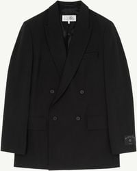 MM6 by Maison Margiela - Wool Blend Suit Jacket - Lyst