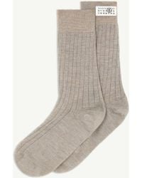 MM6 by Maison Margiela - Wool Blend Socks - Lyst