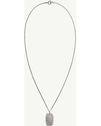 MM6 by Maison Margiela - Engraved Floral Pendant Necklace - Lyst