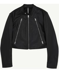 MM6 by Maison Margiela - Veste En Cuir Twist, Femme, Taille - Lyst