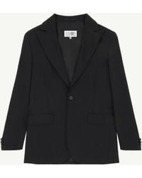 MM6 by Maison Margiela - Dekonstruierter Wollblazer, Frau, Größe - Lyst