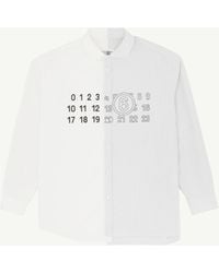 MM6 by Maison Margiela - Hemd Aus Popeline, Mann, Größe - Lyst