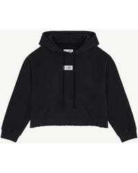 MM6 by Maison Margiela - Cotton Hooded Sweatshirt - Lyst