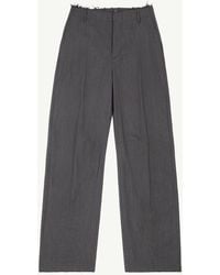 MM6 by Maison Margiela - Wide-Leg Tailored Trousers - Lyst