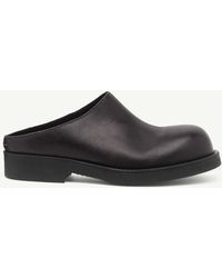 MM6 by Maison Margiela - Leather Biker Mules - Lyst