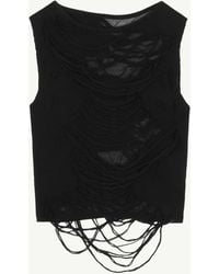 MM6 by Maison Margiela - Top Im Destroyed-Look, Frau, Größe - Lyst