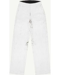 MM6 by Maison Margiela - Painted Tailored Trousers - Lyst