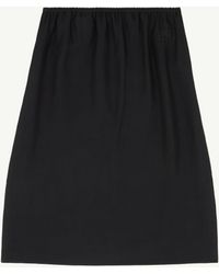 MM6 by Maison Margiela - Satin Midi Skirt - Lyst