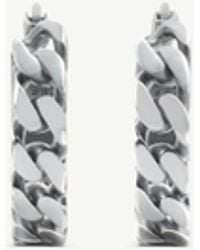 MM6 by Maison Margiela - Burnished Chain Earrings - Lyst