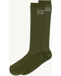 MM6 by Maison Margiela - Rib Knee-High Socks - Lyst
