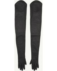 MM6 by Maison Margiela - Long Leather Gloves - Lyst